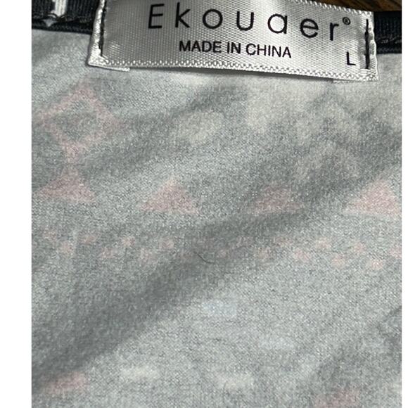 Ekouaer set of pajamas with Christmas holiday theme womens size large - Picture 3 of 3